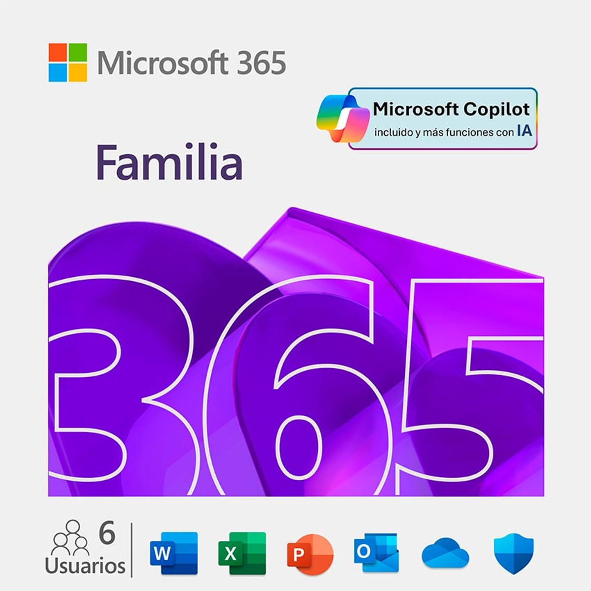 MICROSOFT - MICROSOFT 365 FAMILIA + IA COPILOT 6 USUARIOS