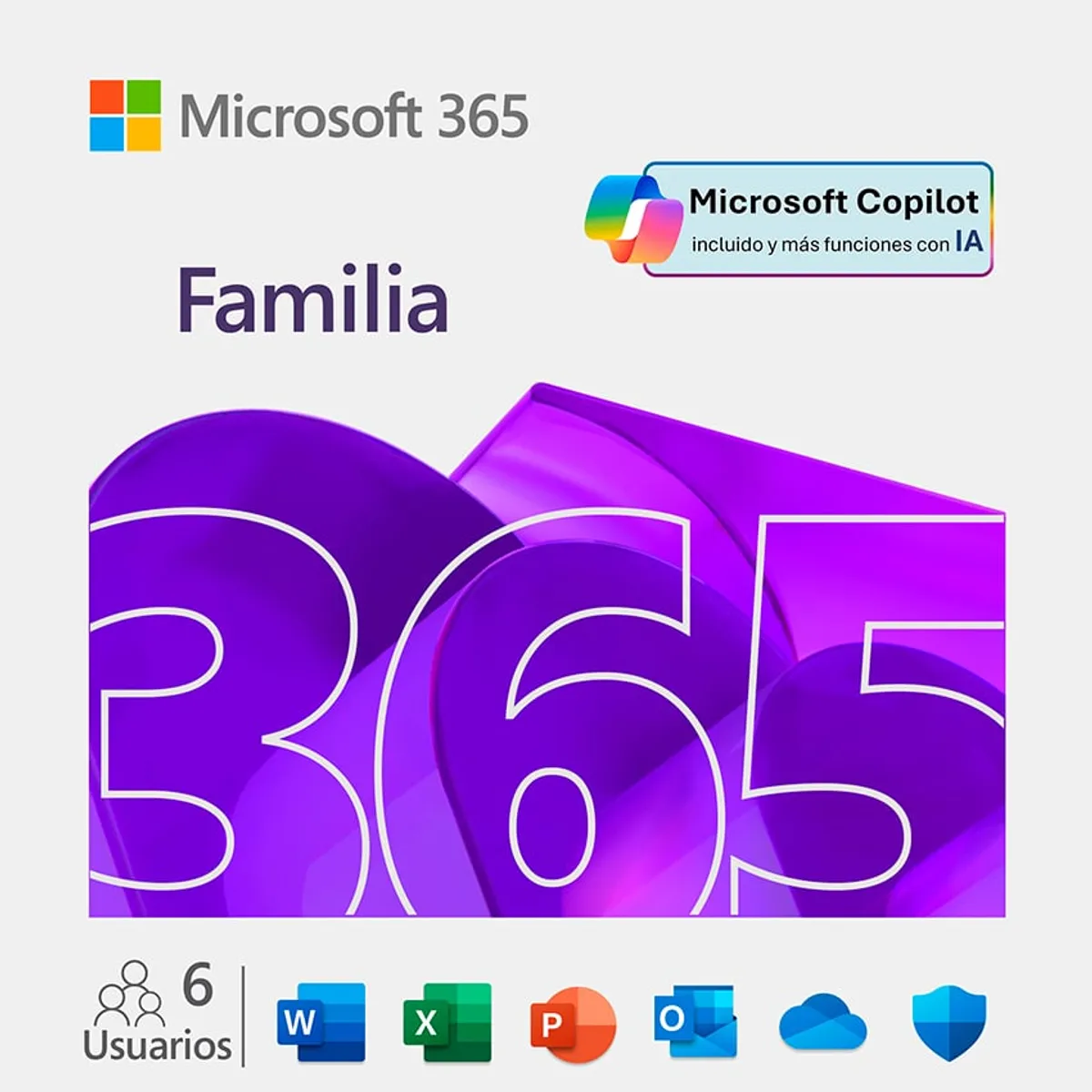 MICROSOFT - MICROSOFT 365 FAMILIA + IA COPILOT 6 USUARIOS