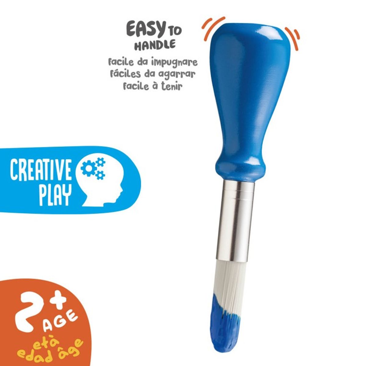 GENERICO - PINCEL PARA NIÑOS DE NYLON CARIOCA 2+