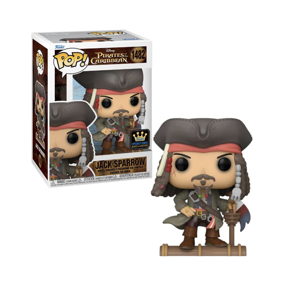 FUNKO - Jack Sparrow Funko Pop 1482 Piratas del Caribe Exclusivo