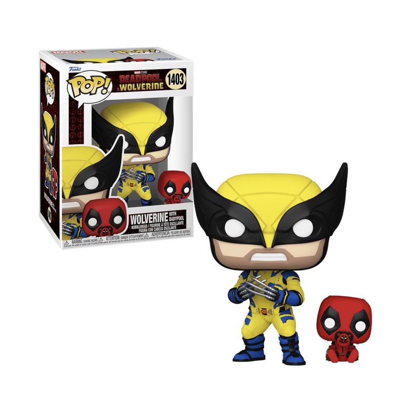 FUNKO - Wolverine con Babypool Funko Pop 1403 Original Deadpool