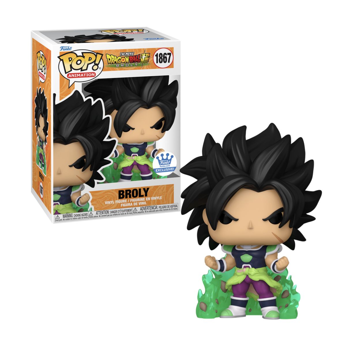 FUNKO - Broly Funko Pop 1867 Exclusivo Dragon Ball Broly FS