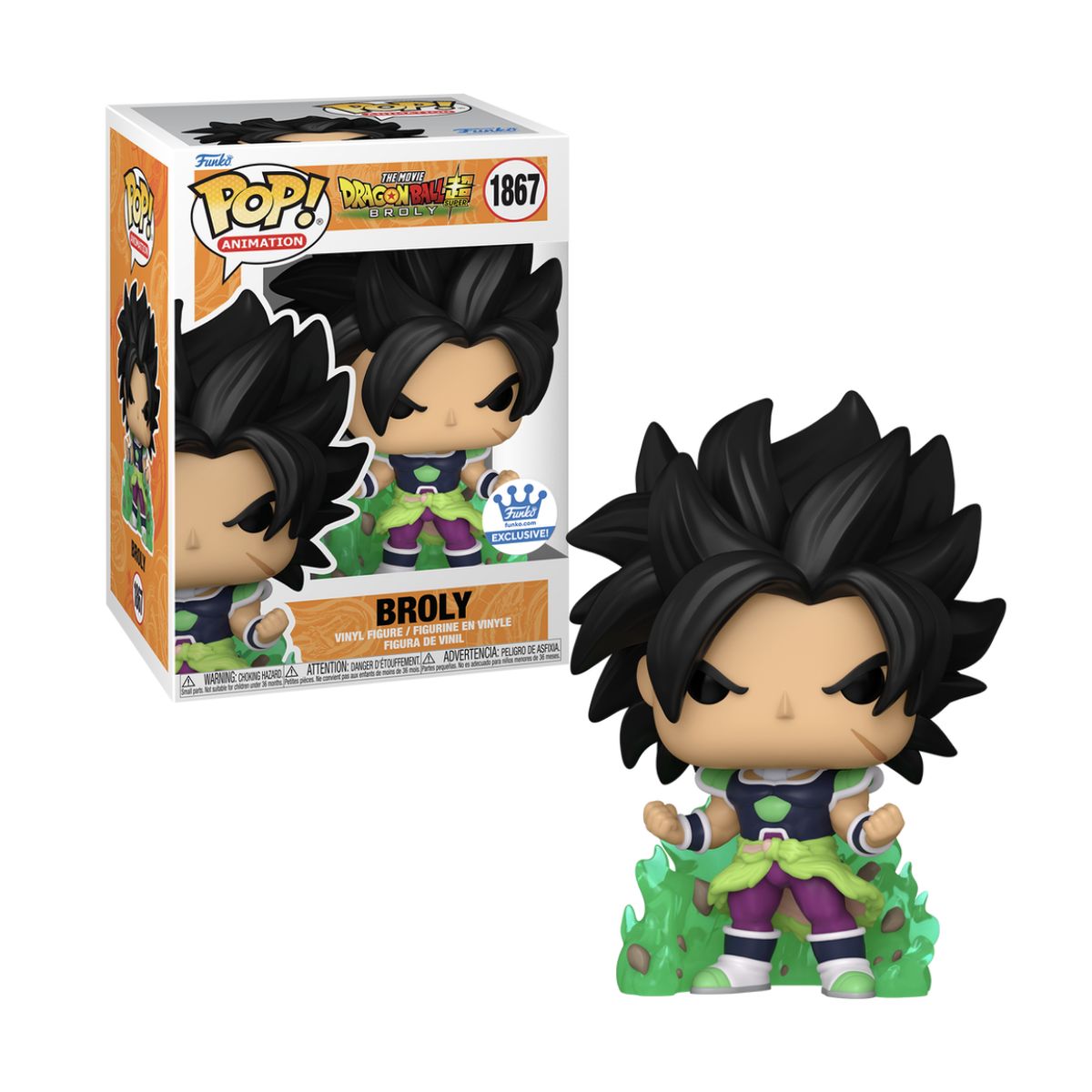 FUNKO - Broly Funko Pop 1867 Exclusivo Dragon Ball Broly FS