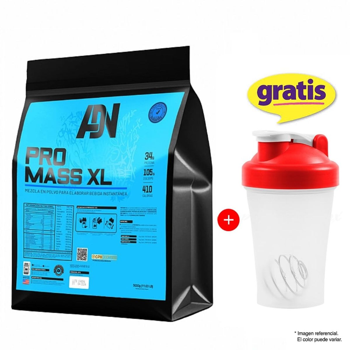 ADN - Proteína ADN Nutrition Pro Mass XL 5Kg Vainilla