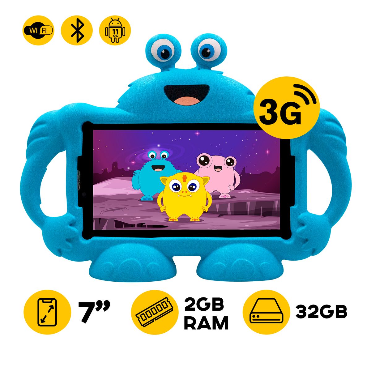 ADVANCE - TABLET ADVANCE KIDS TR7996 7 IPS 3G 2GB 32GB MONSTER BLUE