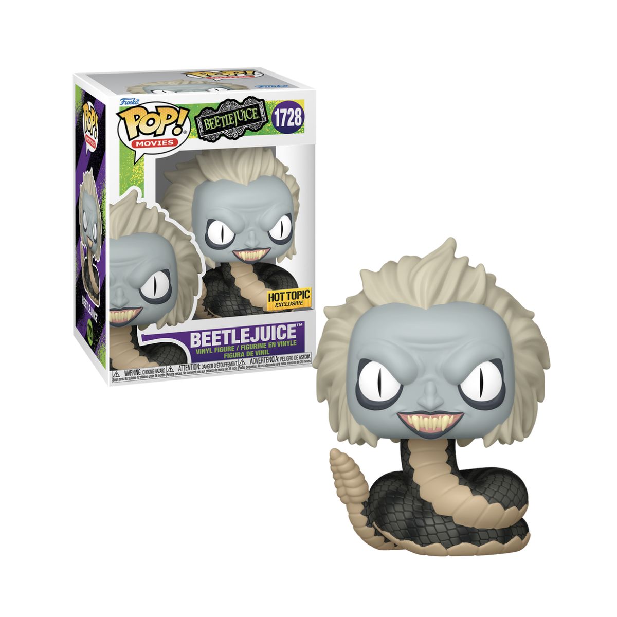 FUNKO - Beetlejuice Snake Funko Pop 1728 Exclusivo HT Original