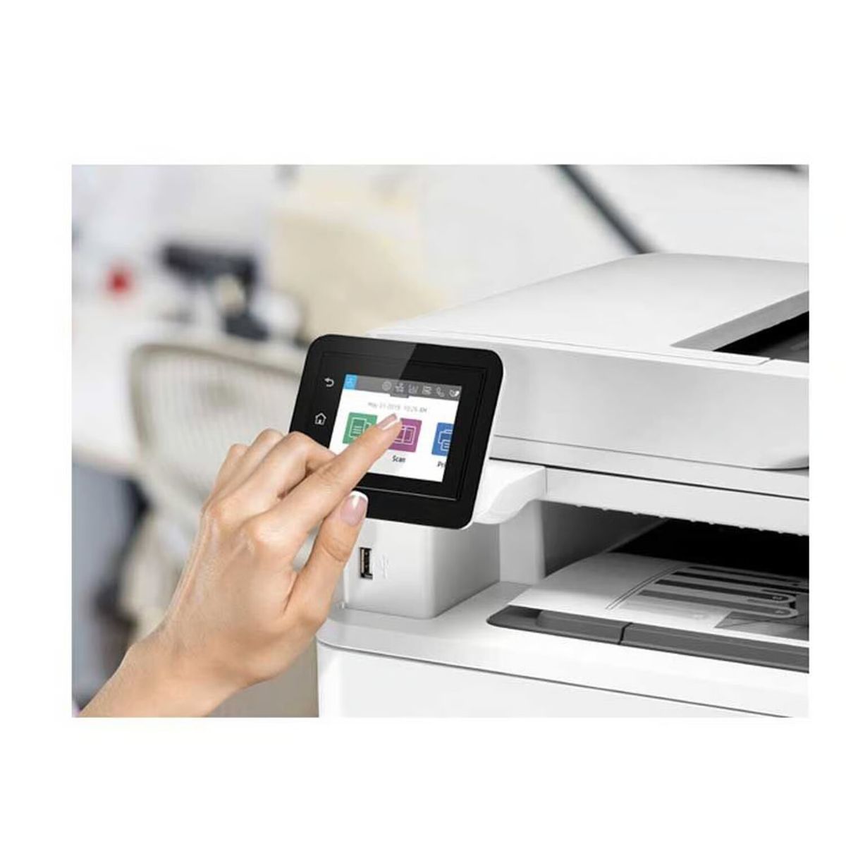 HP - Impresora Multifuncional HP LaserJet Pro MFP 4103fdw LAN WiFi Duplex