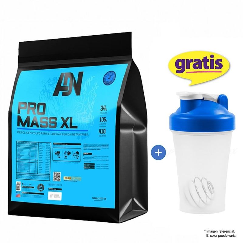 ADN - PRO MASS XL PROTEÍNA 5 KG VAINILLA + SHAKER