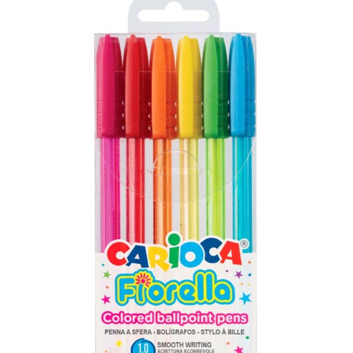 GENERICO - LAPICEROS EN GEL CARIOCA  - 6 UNID COLORES