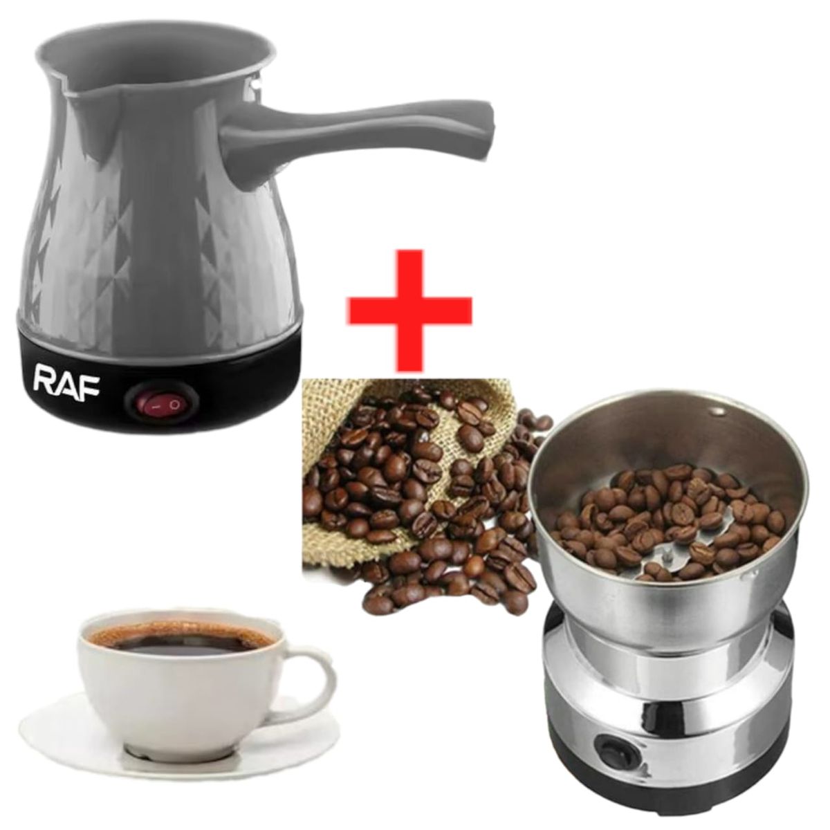 OEM - Combo Molinillo de Granos de Café Y Cafetera Eléctrica