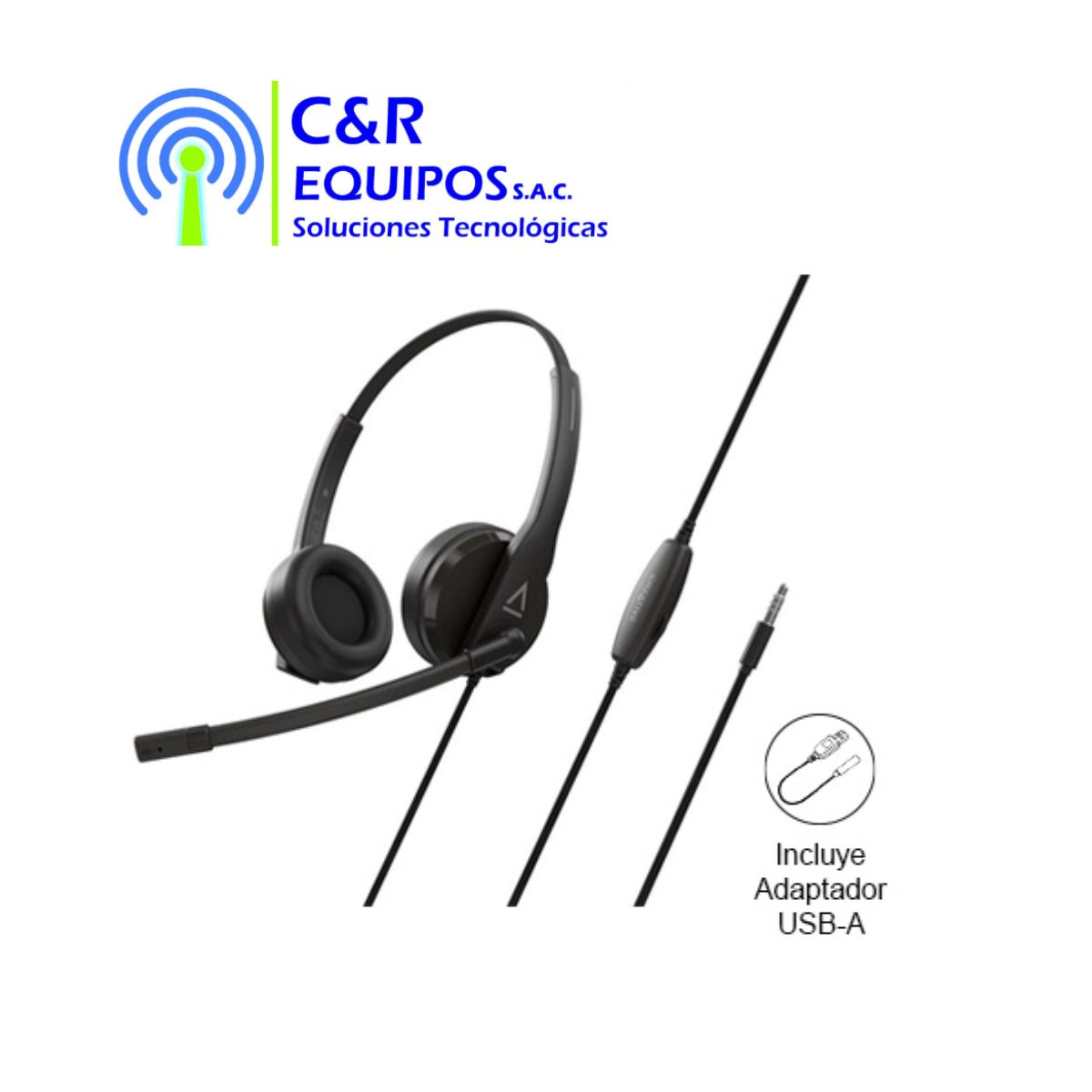 CREATIVE - AUDIFONO CMICROF CREATIVE HS-230 35MM ADAPTADOR USB-A 40MM