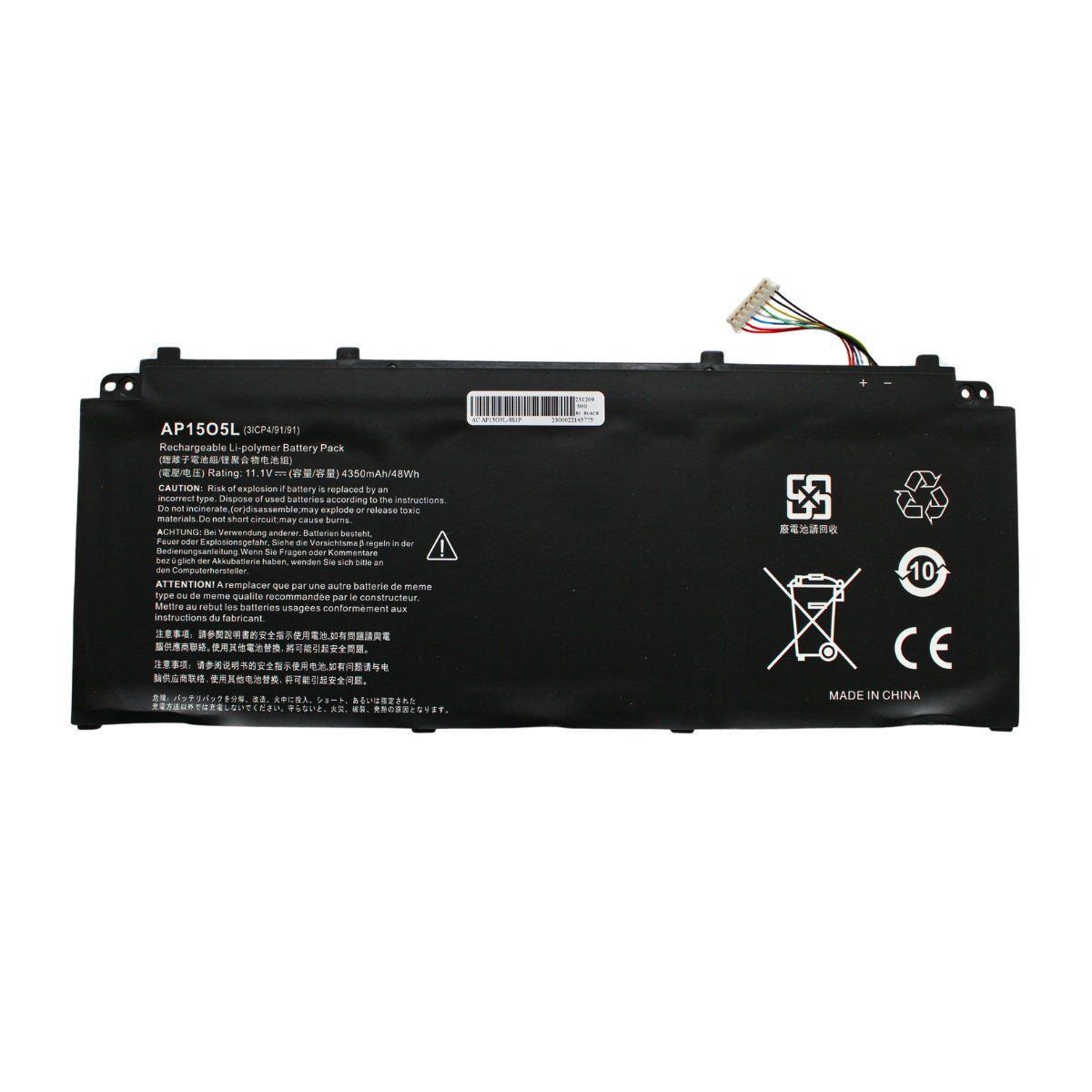 ACER - Batería Para Laptop Asus AP15O5L SF515 Capacidad Real