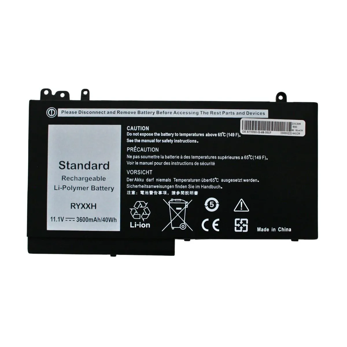 DELL - Batería Para Laptop Dell RYXXH E5250