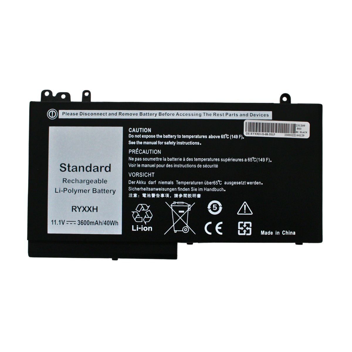 DELL - Batería Para Laptop Dell RYXXH E5250