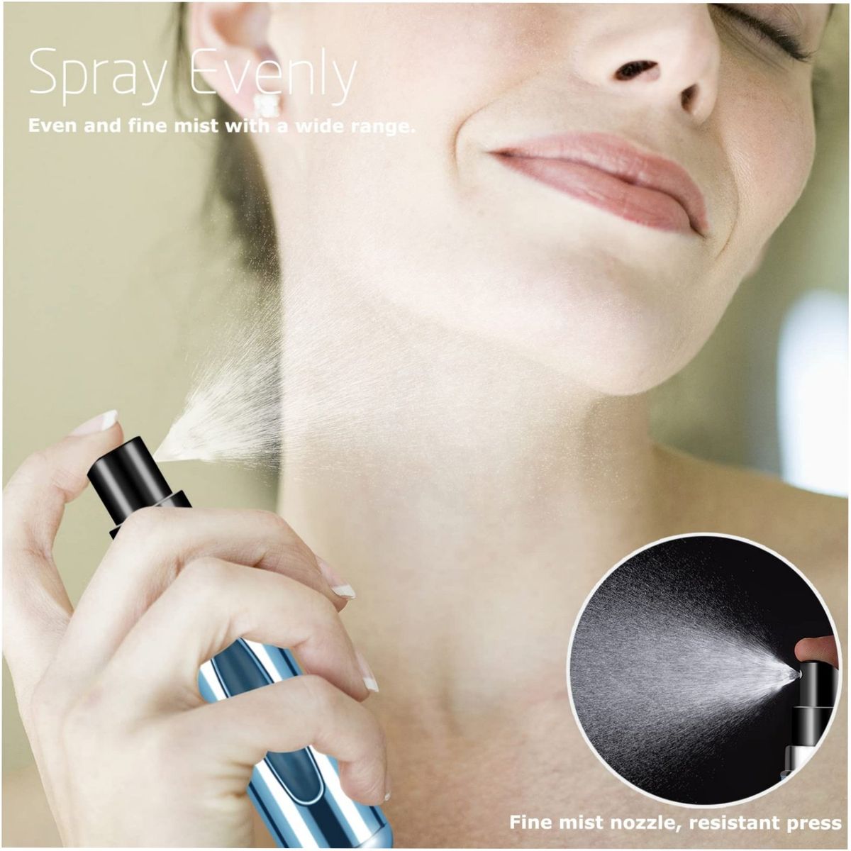 GENERICO - Dispensador Atomizador de perfume PACK 2 UND recargable