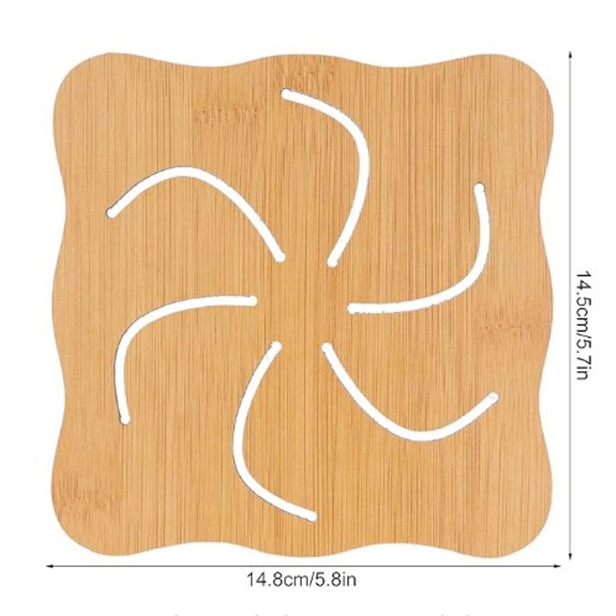 GENERICO - Set x 6 Posavasos / Ollas de Bambu Diseños Variados