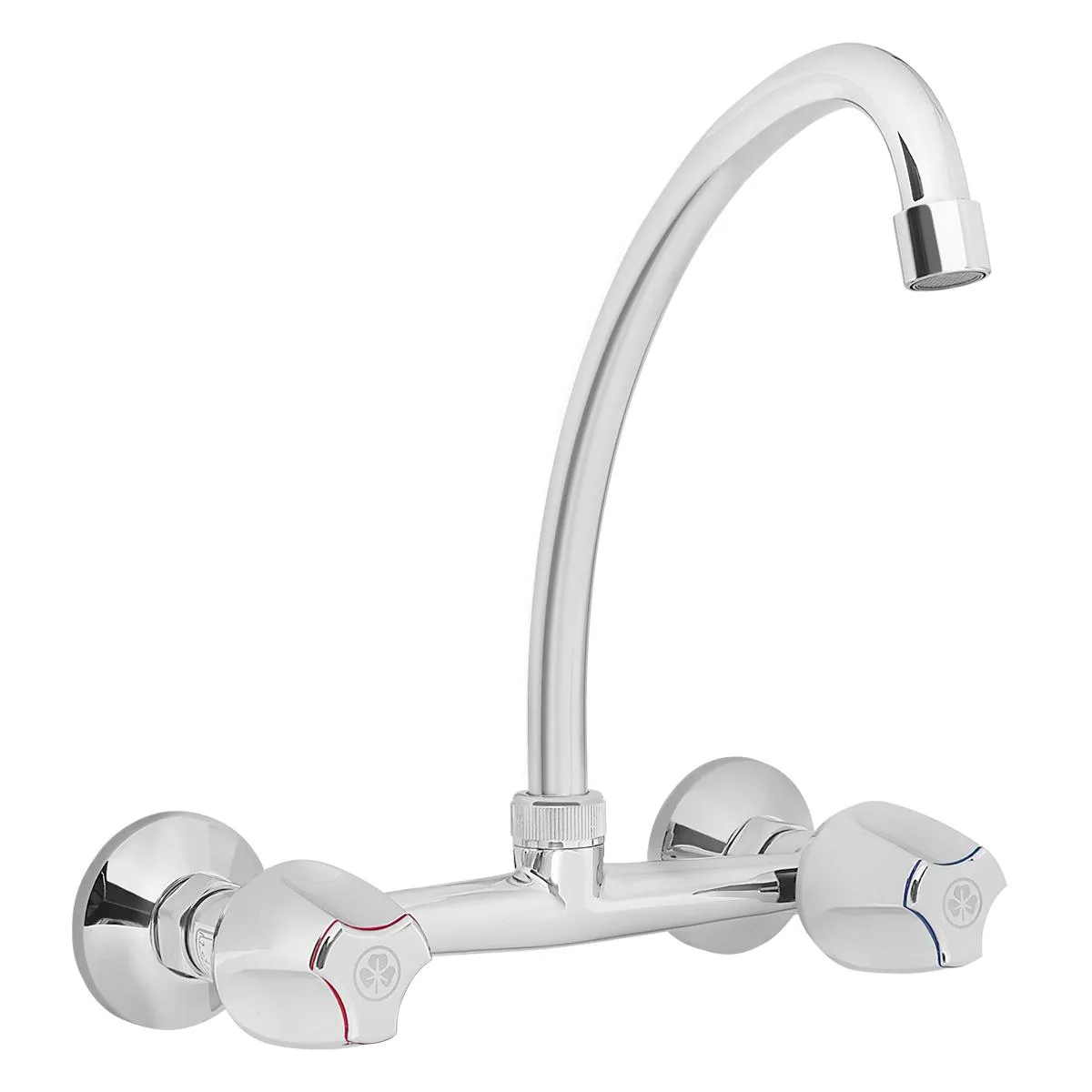 TREBOL - Mescladora para Cocina en Bronce Cromado Plateado