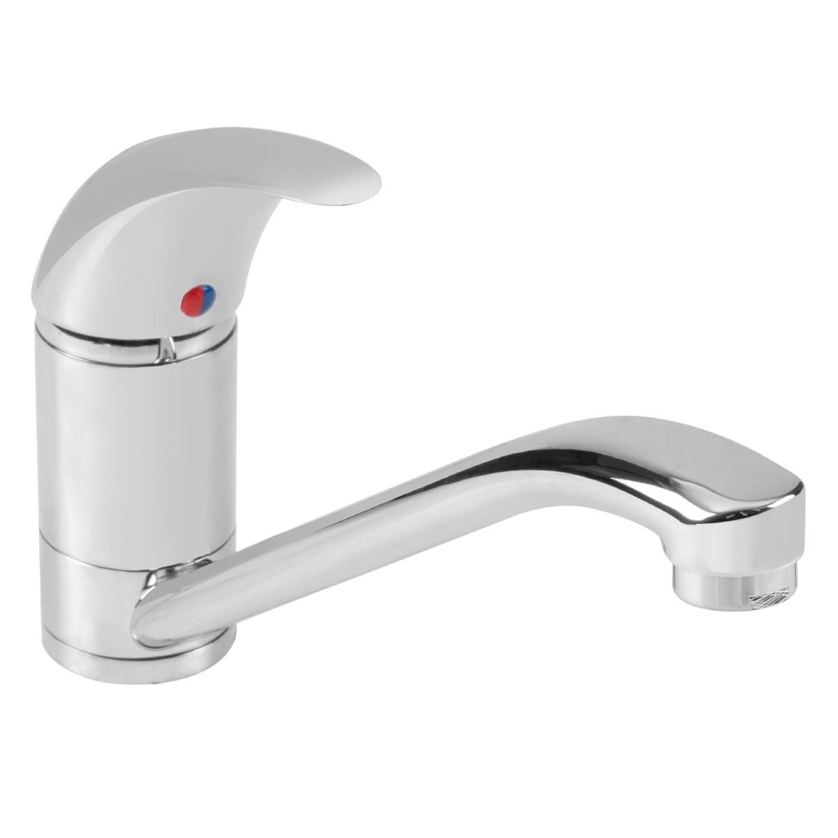 TREBOL - Mescladora para Cocina en Bronce Cromado Plateado