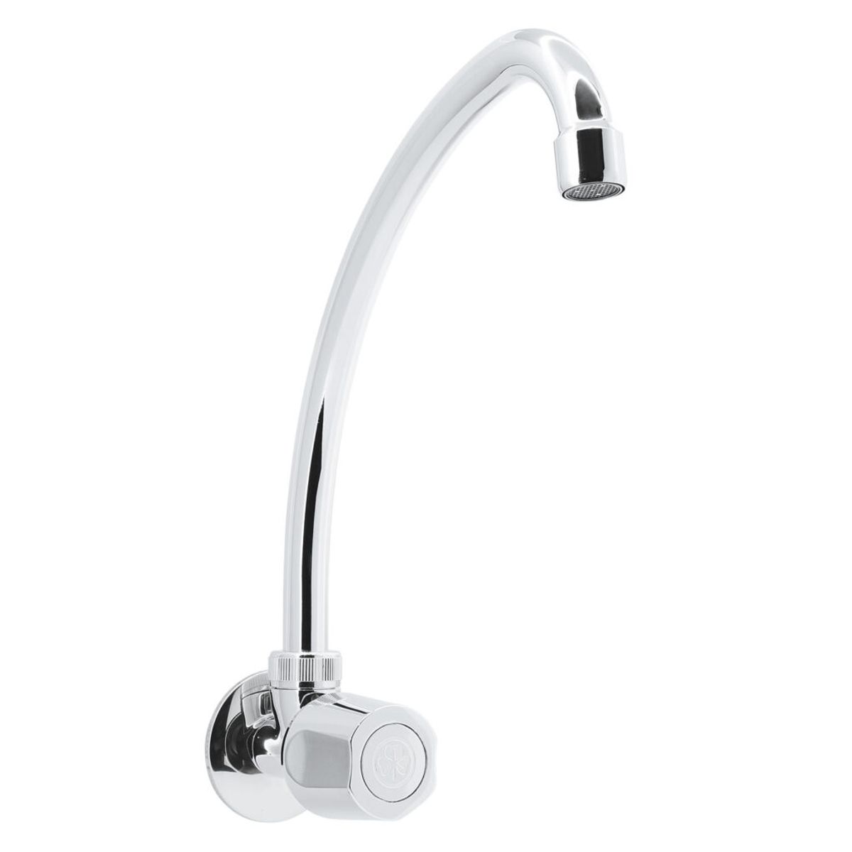 TREBOL - Grifo Tipo Ganso para Cocina en Bronce Cromado Plateado