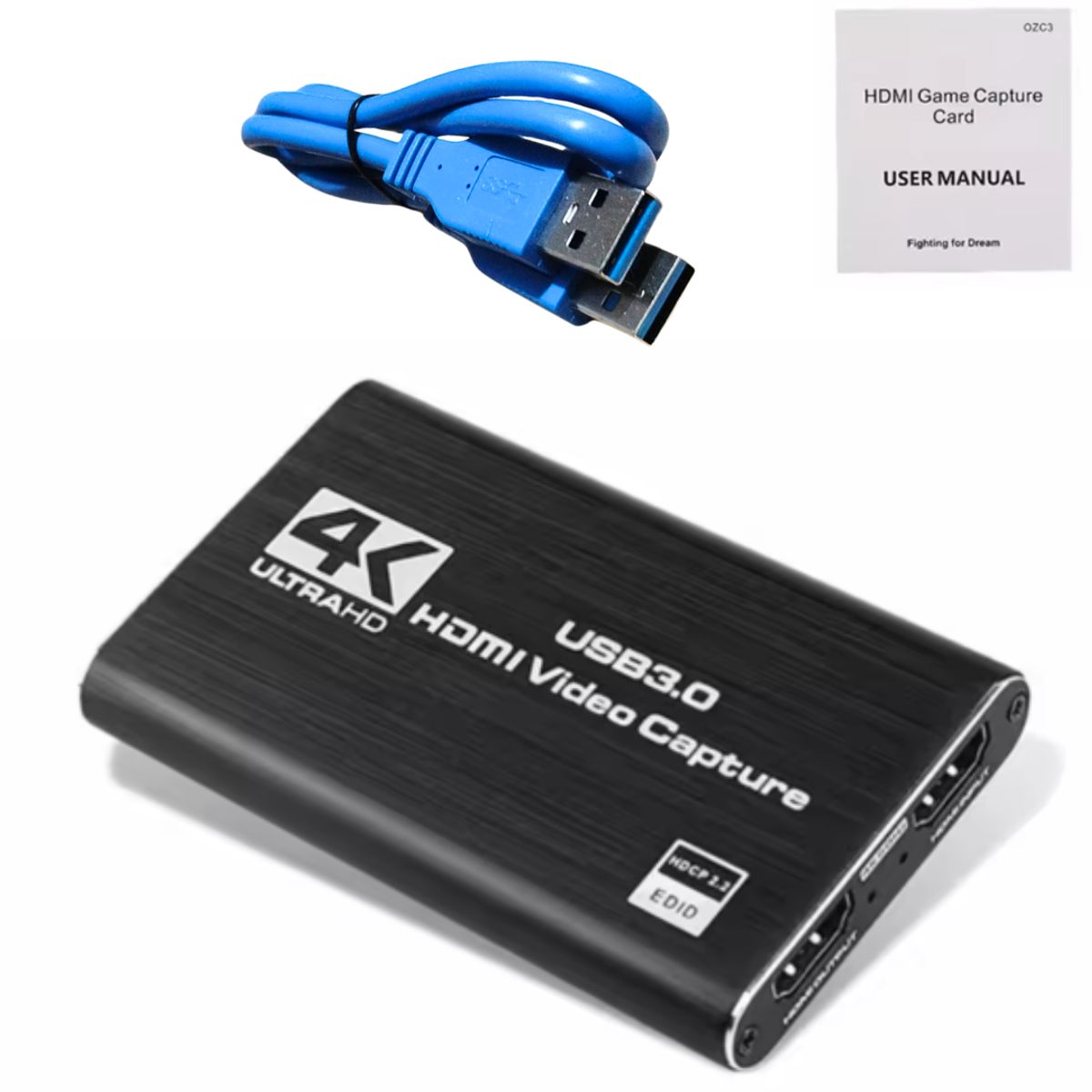 GENERICO - Capturador Hdmi Audio Video Usb 3.0 4k Full HD Streaming