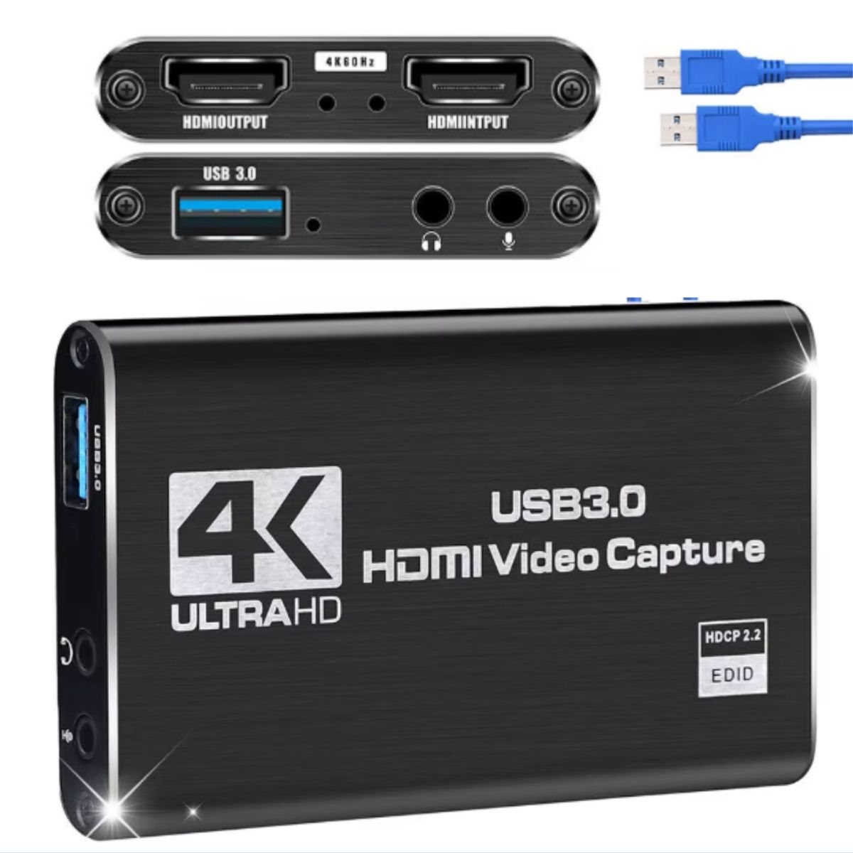 GENERICO - Capturador Hdmi Audio Video Usb 3.0 4k Full HD Streaming