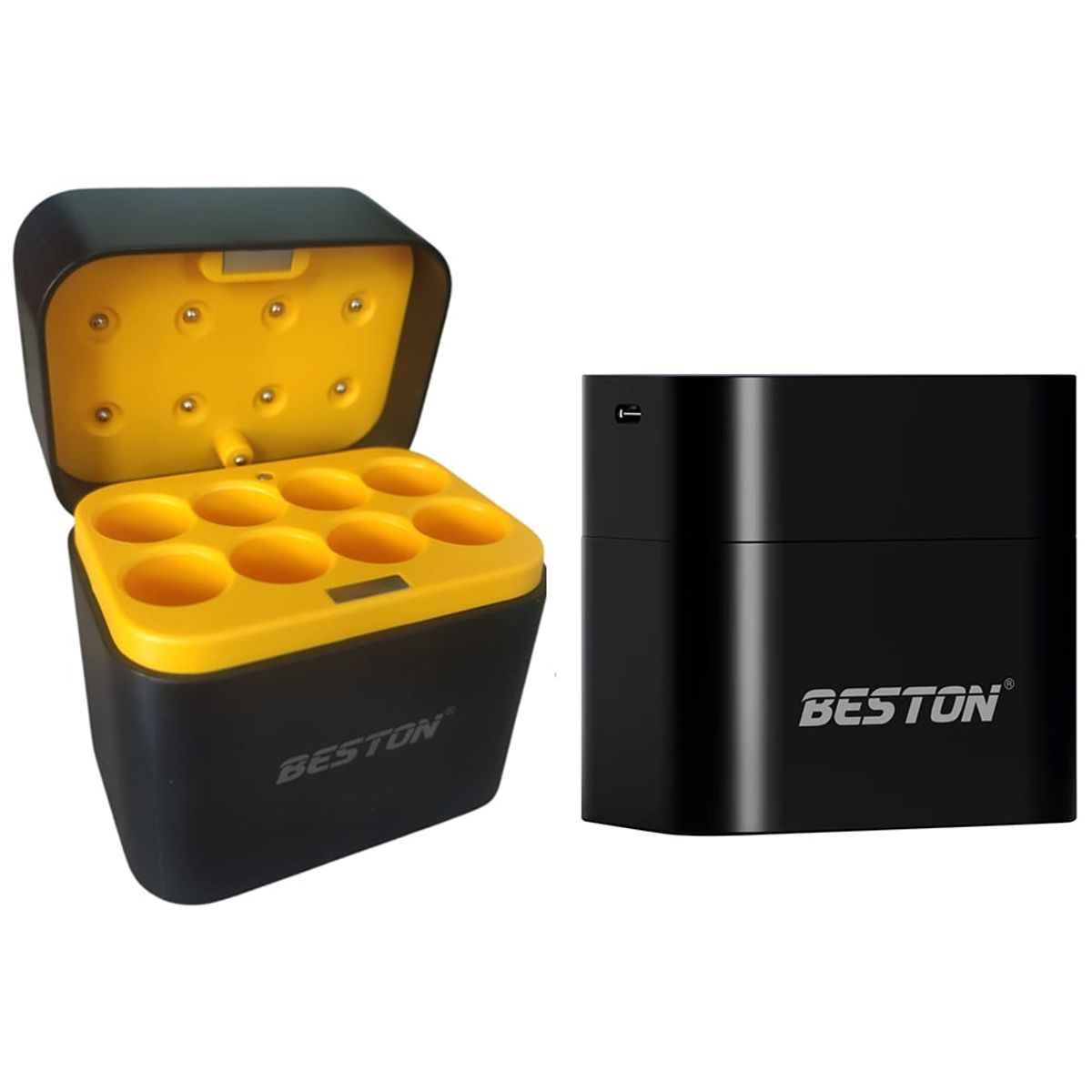 BESTON - Cargador inteligente de pilas baterías recargables 8 puestos AA M9601