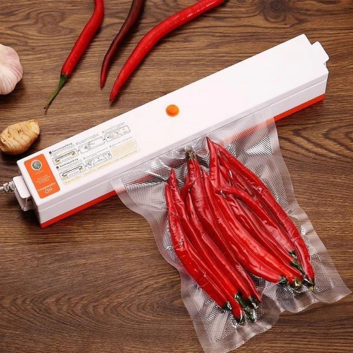 GENERICO - MAQUINA SELLADORA AL VACIO MAS BOLSAS BLANCO