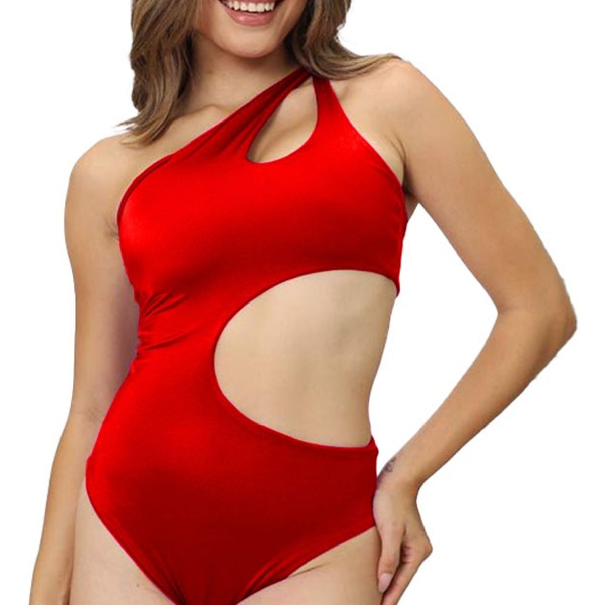 GENERICO - Trikini Aq-70 Doble Licra Sin Copa Color Rojo