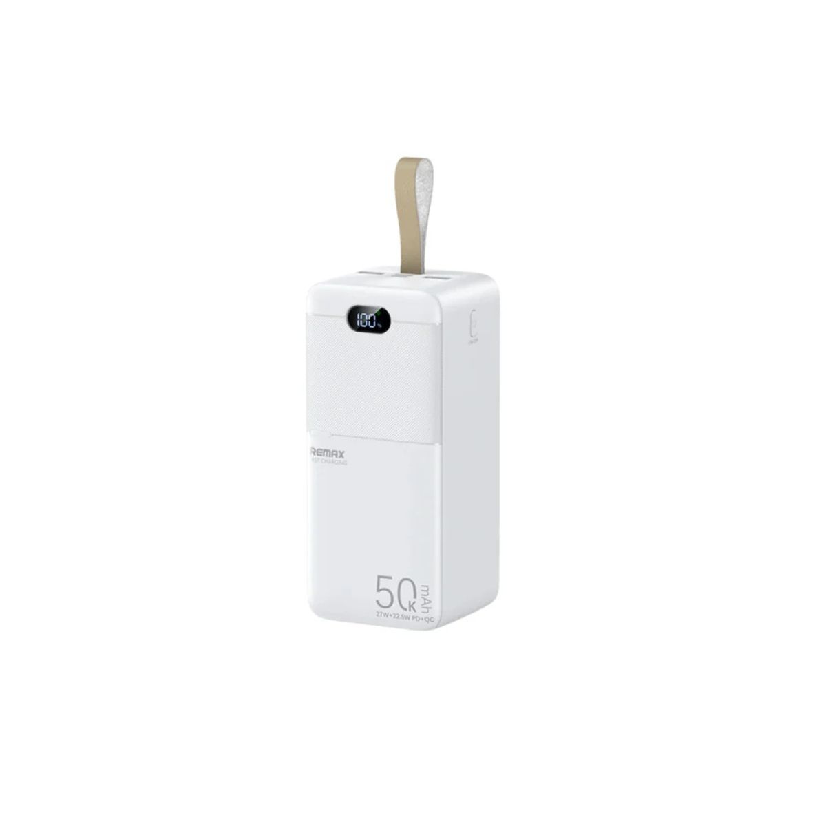 REMAX - CARGADOR PORTÁTIL REMAX 50000mAh PD27W+ QC 225W BLANCO