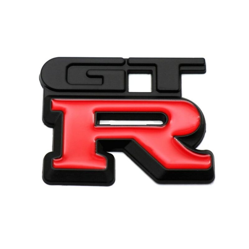 GENERICO - EMBLEMA ADHESIVO " GTR "  NEGRO