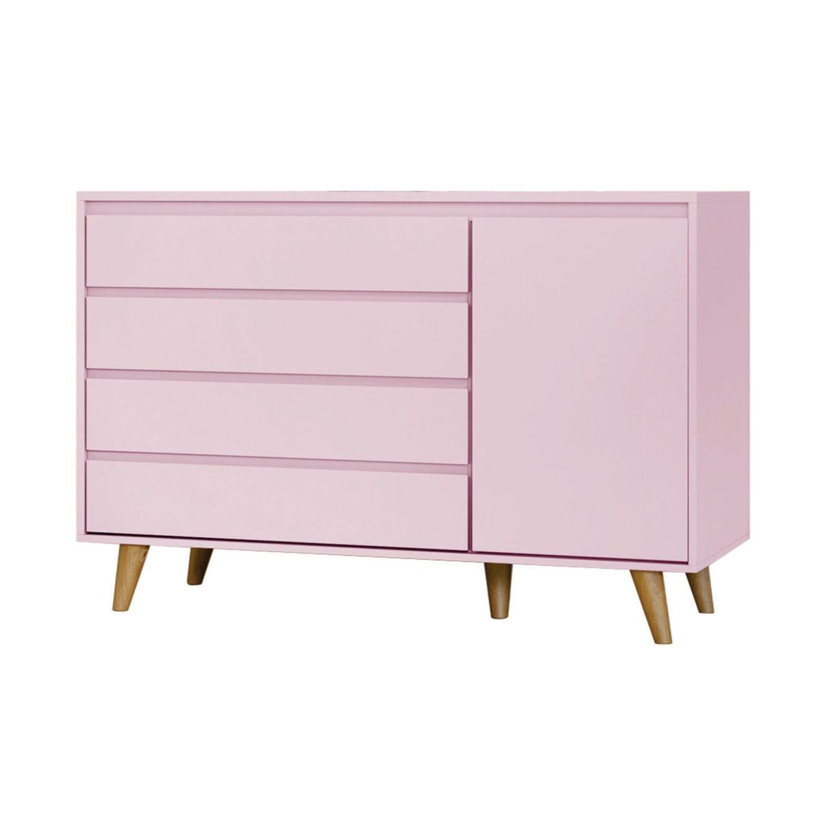 GENERICO - COMODA LORENA ROSADO PARA BEBE
