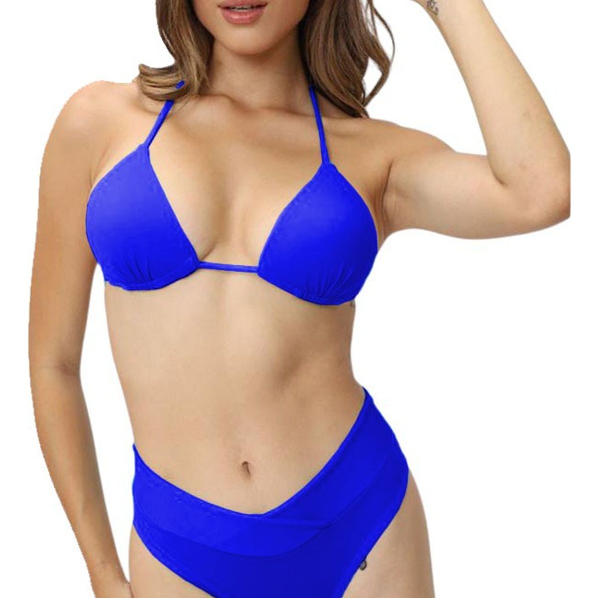 GENERICO - Bikini Control De Abdomen Copa Forro Aq-45 Color Azul