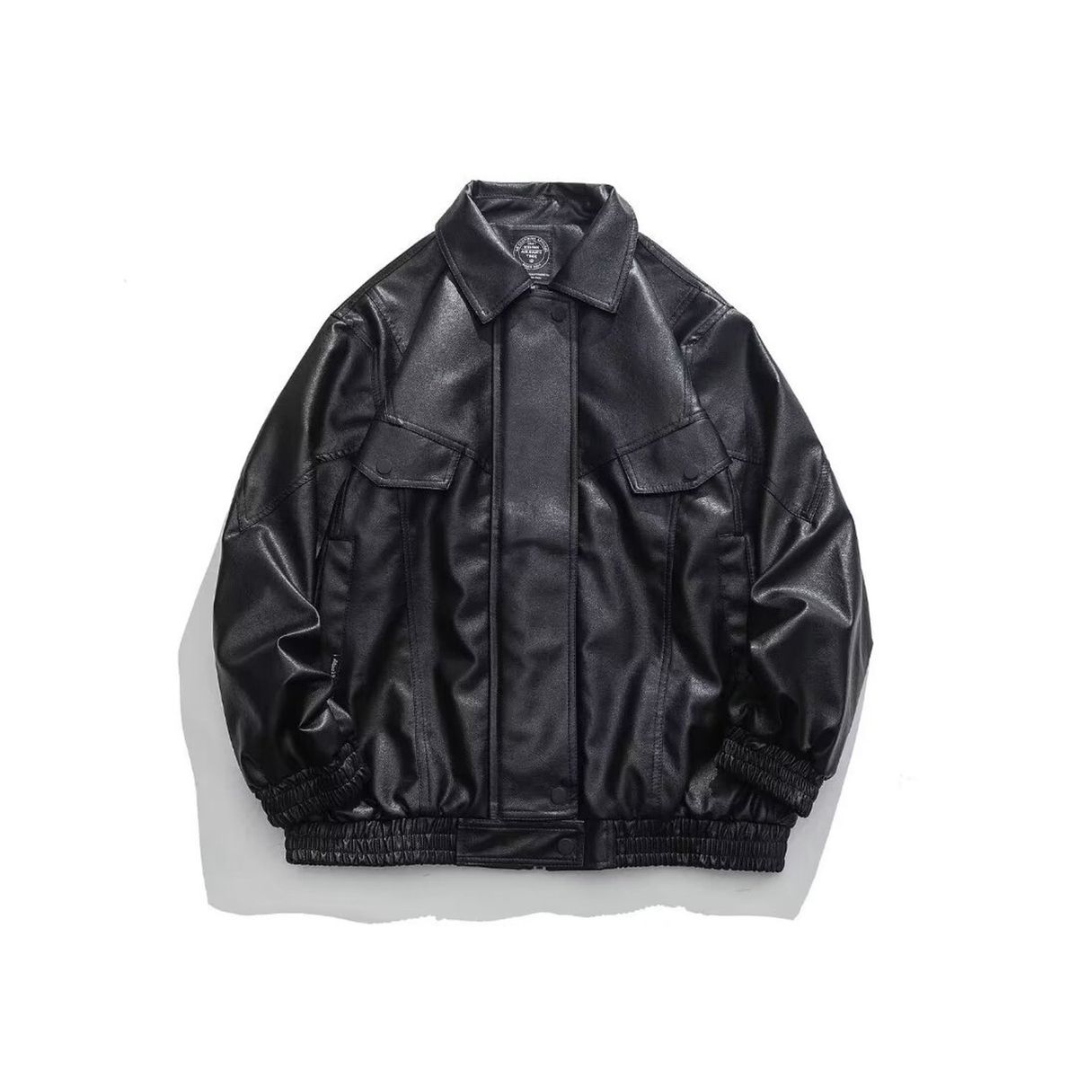 TIOZONEY - Chaqueta de locomotora para hombres - Negro