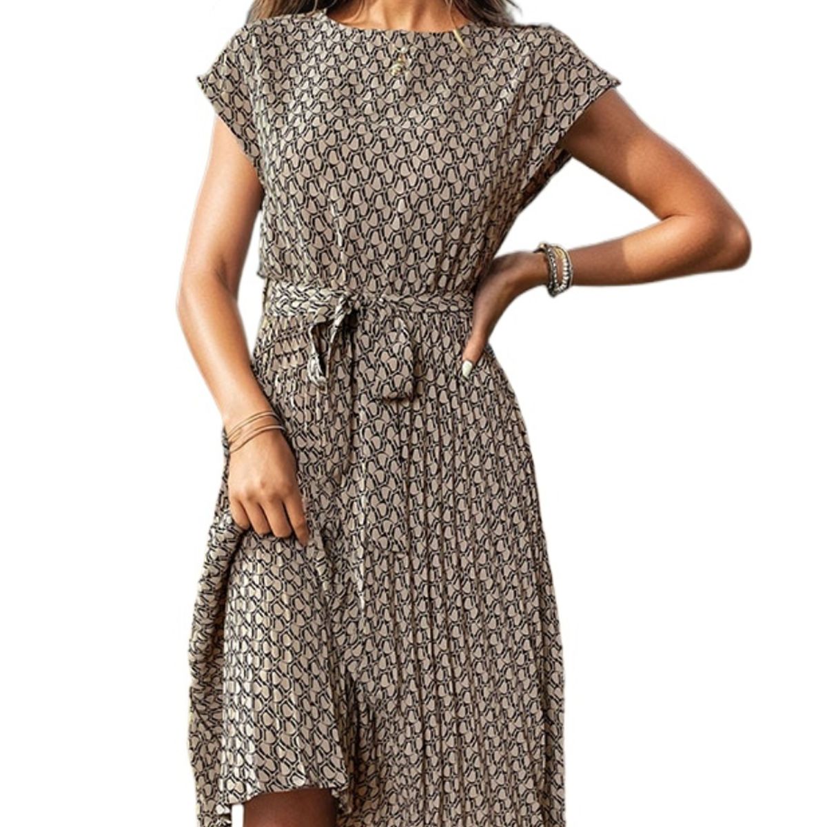 TIOZONEY - Vestido Largo Mujer - Negro