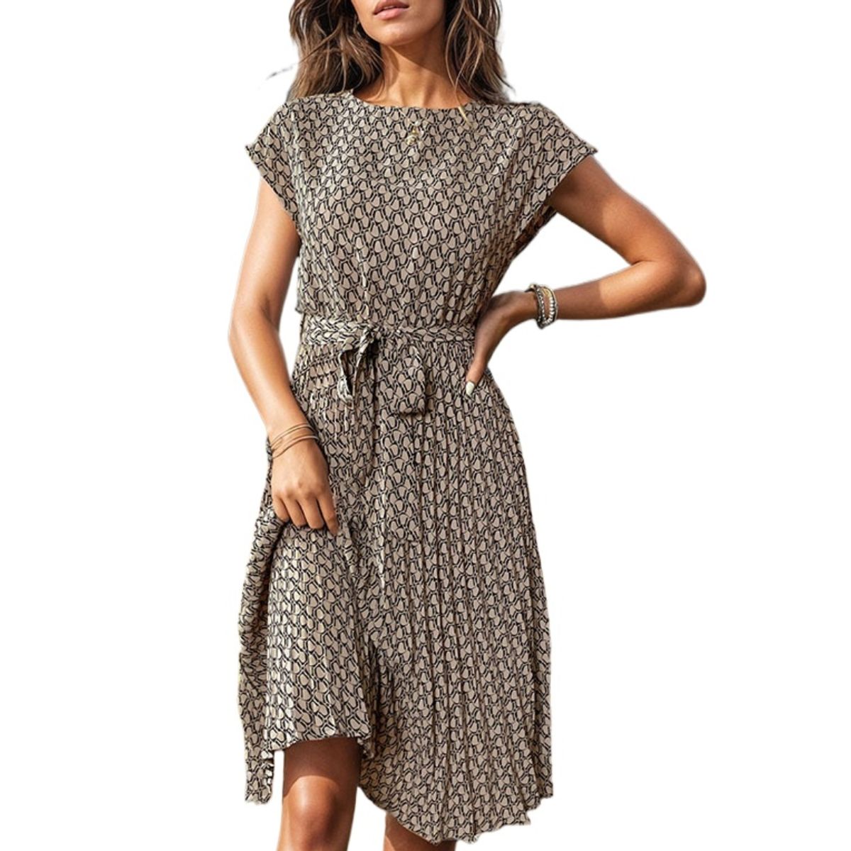 TIOZONEY - Vestido Largo Mujer - Negro