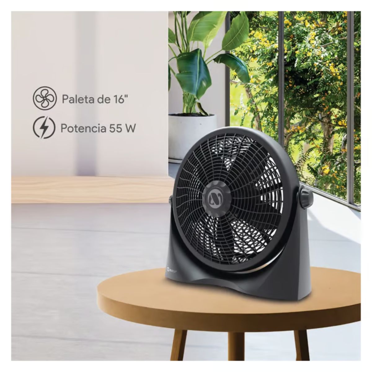 MIRAY - Ventilador de Mesa y Piso MIRAY 55 W VMC-1058 de16 Pulgadas