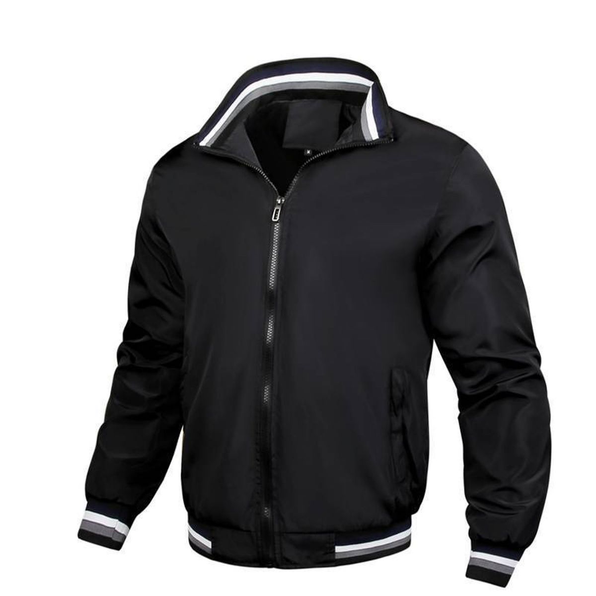 TIOZONEY - Chaqueta casual para hombres - Negro