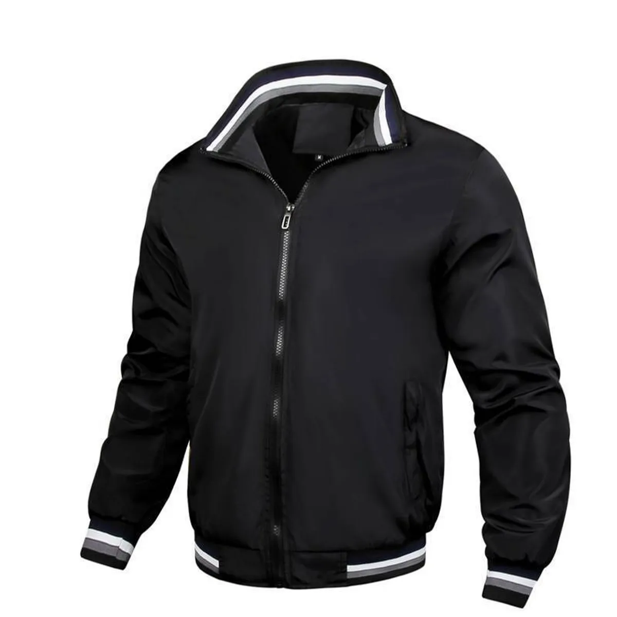 TIOZONEY - Chaqueta casual para hombres - Negro
