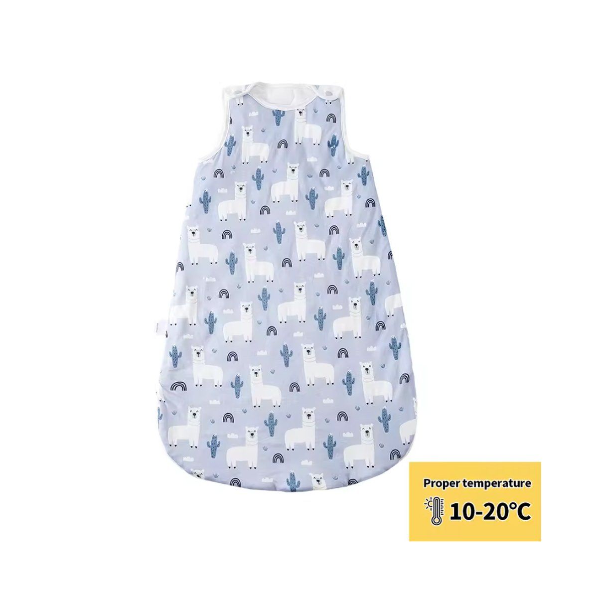 GENERICO - Pijama Saco de Dormir Algodón Bambú Talla L (hasta 95 cm)