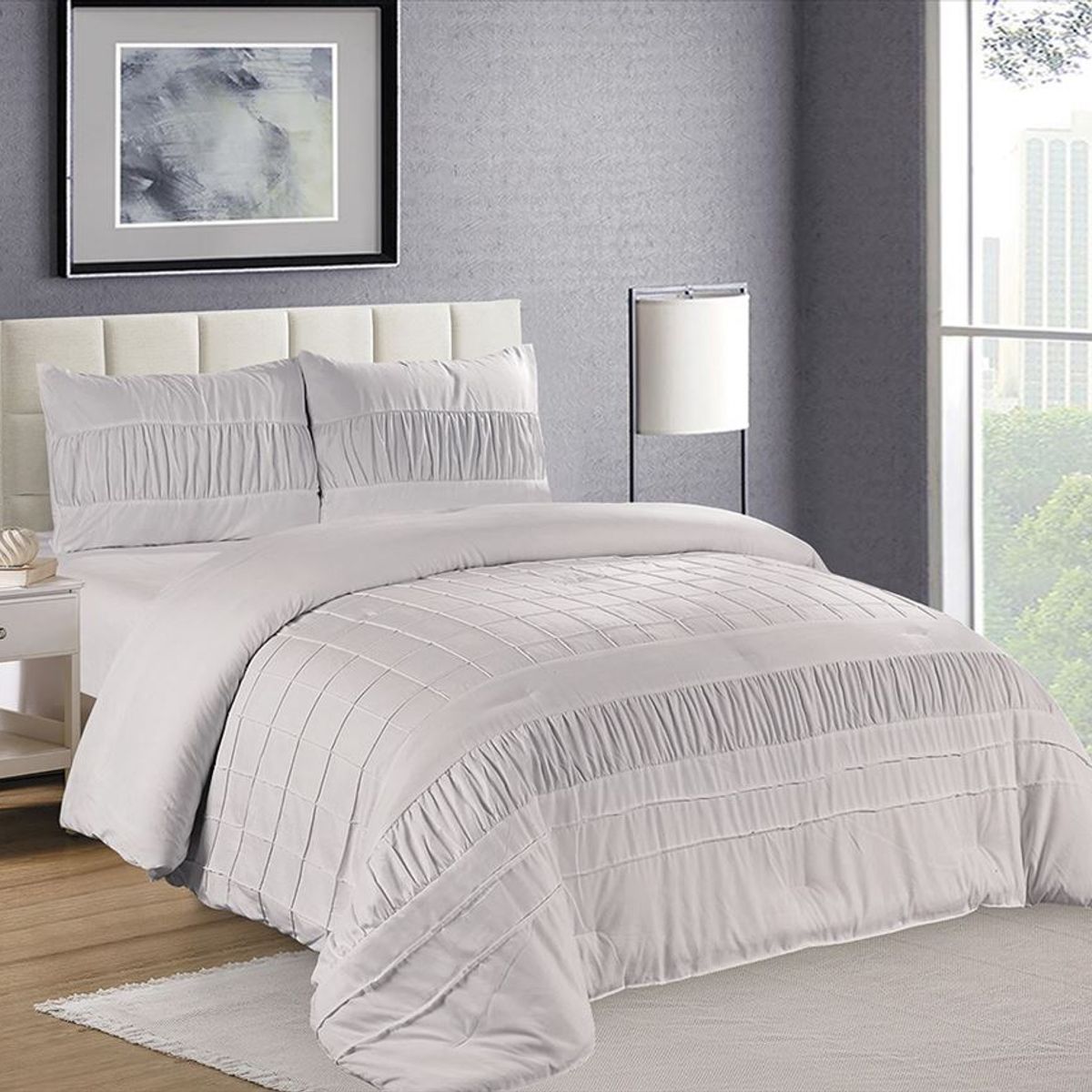 CASATEX - Edredón 2 plazas + Juego de Sábanas 100% Algodón