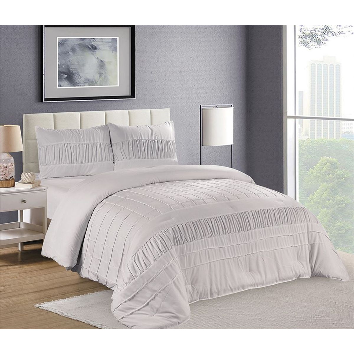 CASATEX - Edredón 2 plazas + Juego de Sábanas 100% Algodón