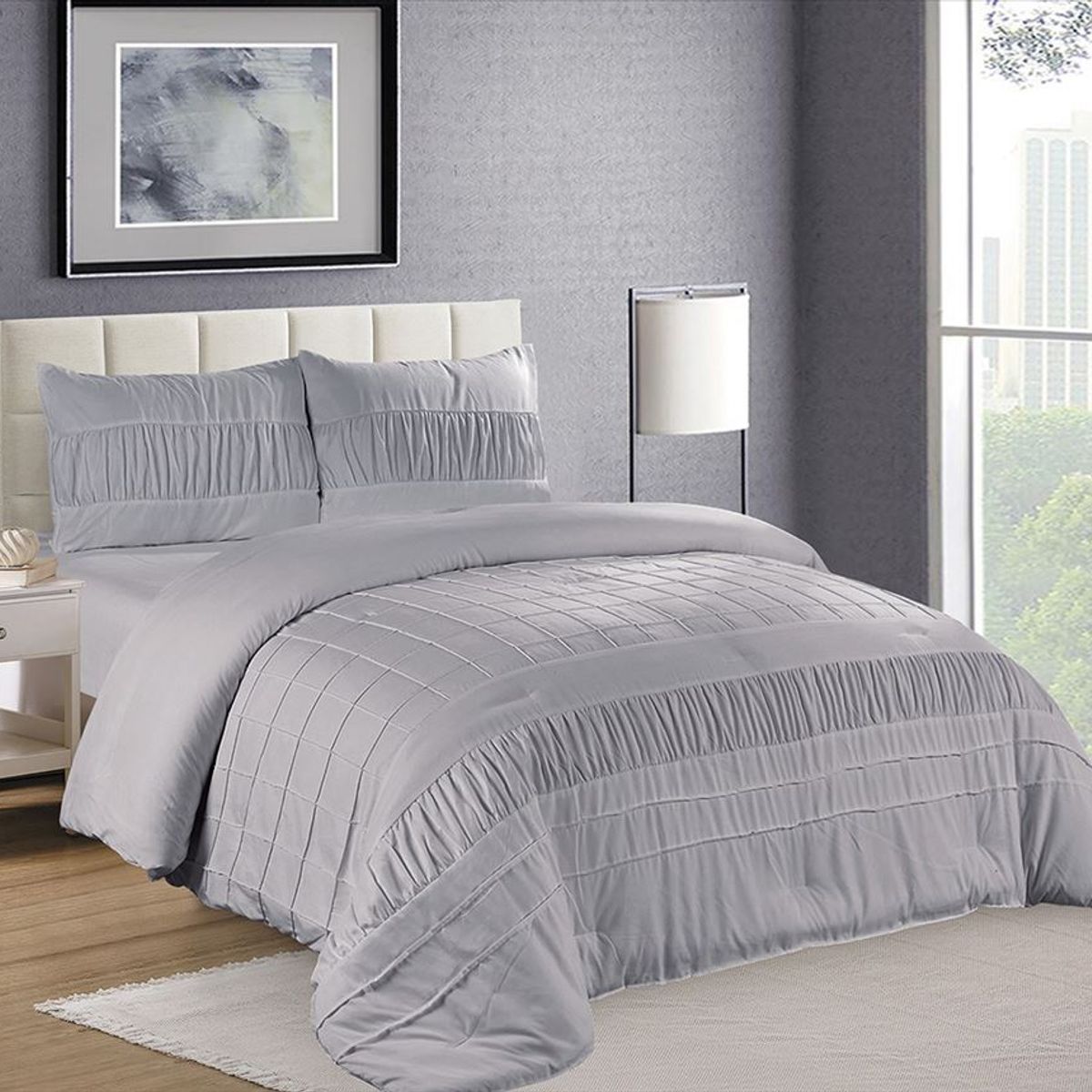 CASATEX - Edredón 2 plazas + Juego de Sábanas 100% Algodón