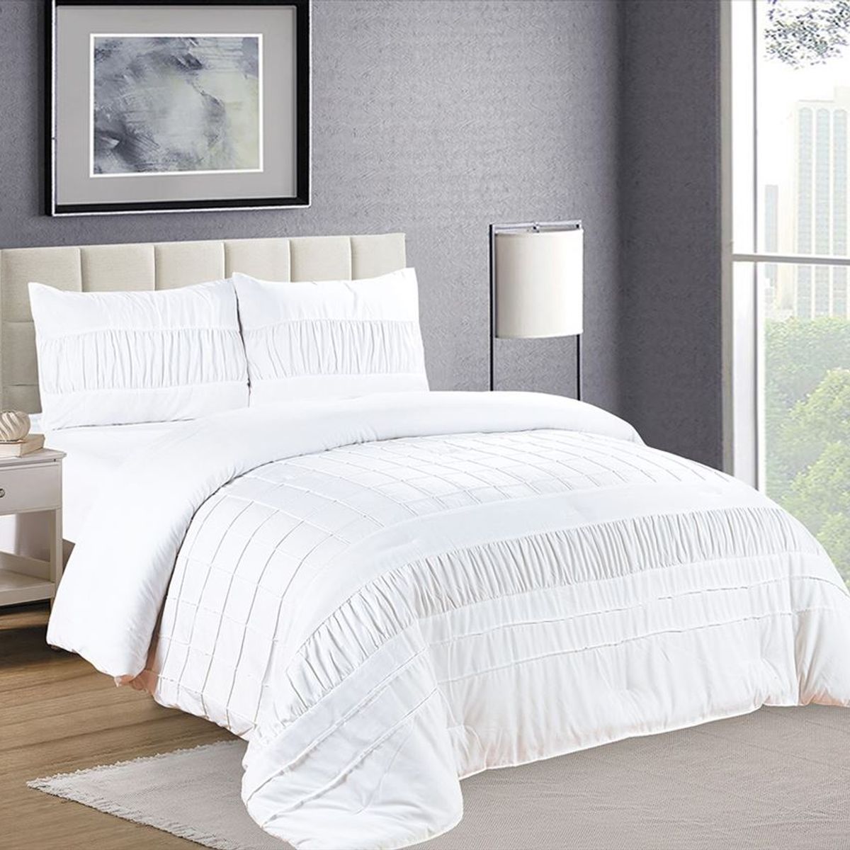 CASATEX - Edredón 2 plazas + Juego de Sábanas 100% Algodón