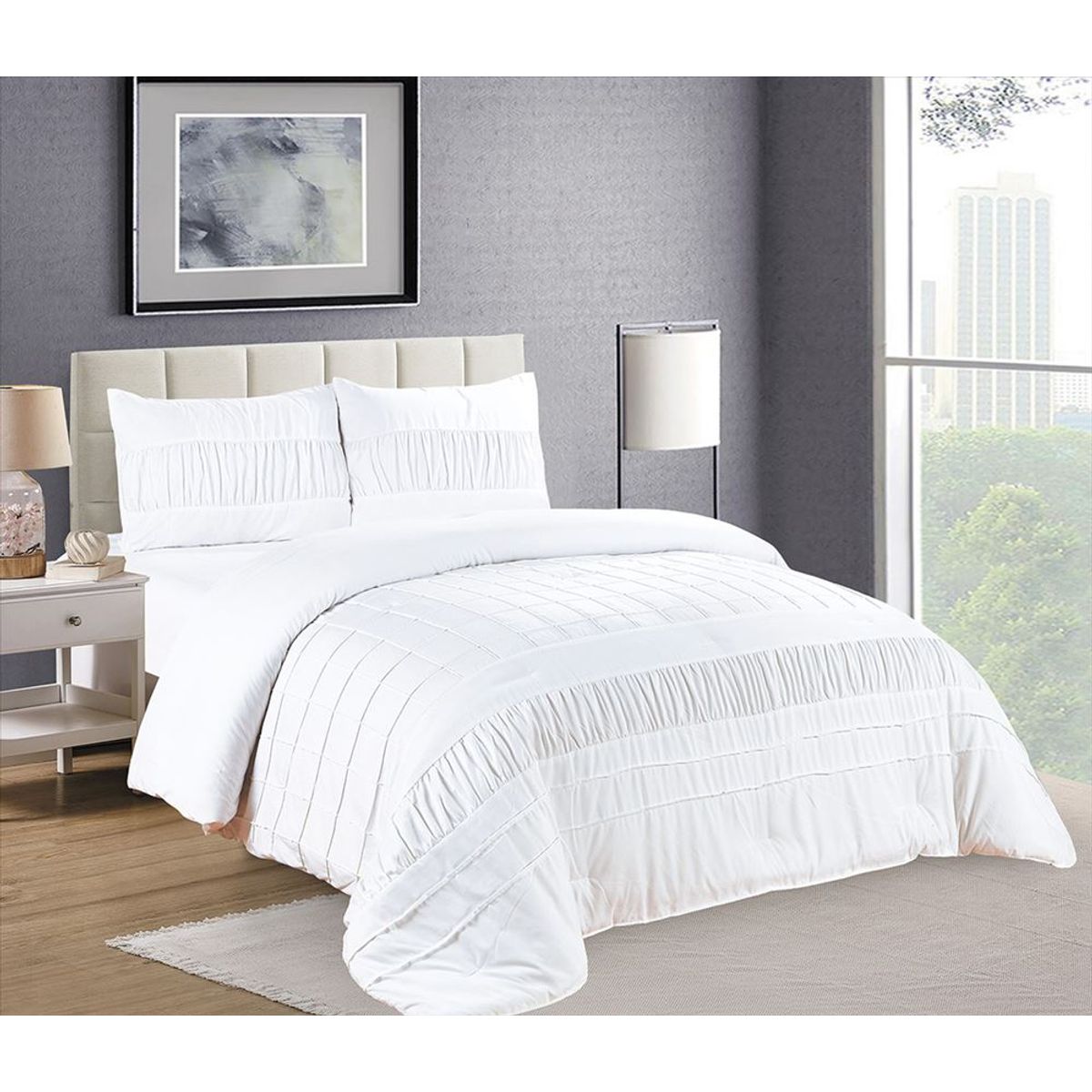 CASATEX - Edredón 2 plazas + Juego de Sábanas 100% Algodón