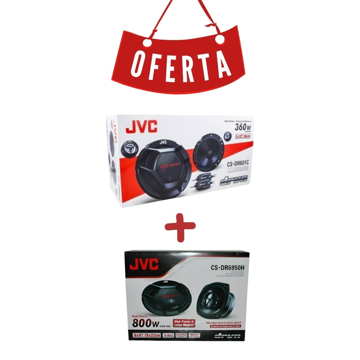 GENERICO - PROMOCIÓN SET DE PARLANTES JVC CS-DR601C + CS-DR6950H