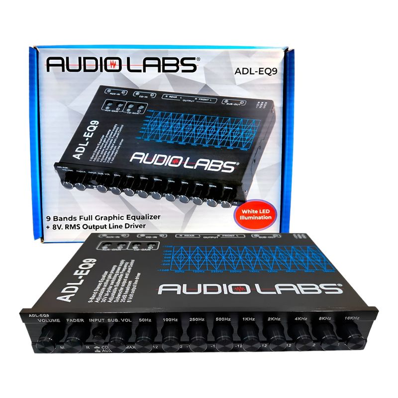 GENERICO - PREVIO ECUALIZADOR GRAFICO - 9 BANDAS - AUDIOLABS