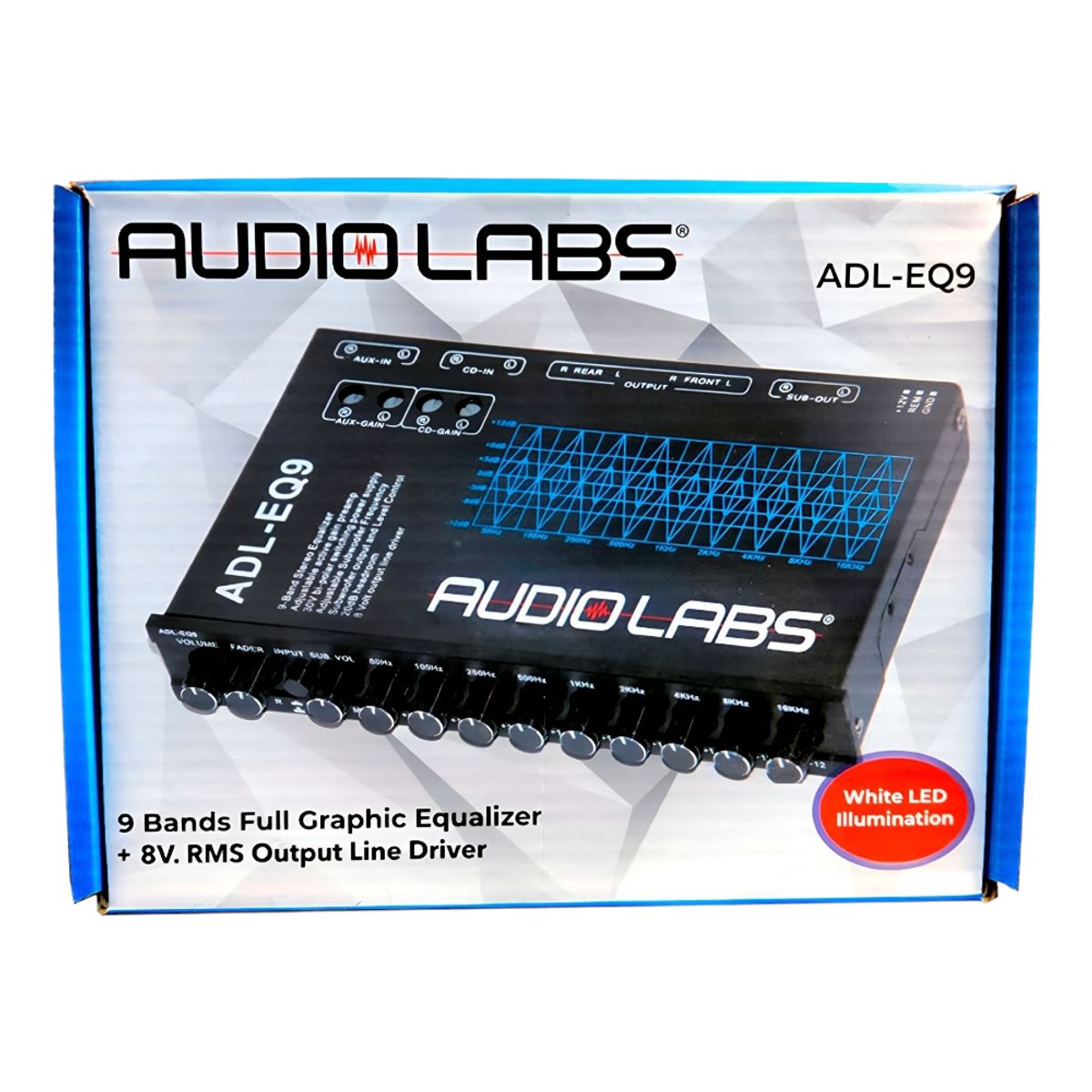 GENERICO - PREVIO ECUALIZADOR GRAFICO - 9 BANDAS - AUDIOLABS