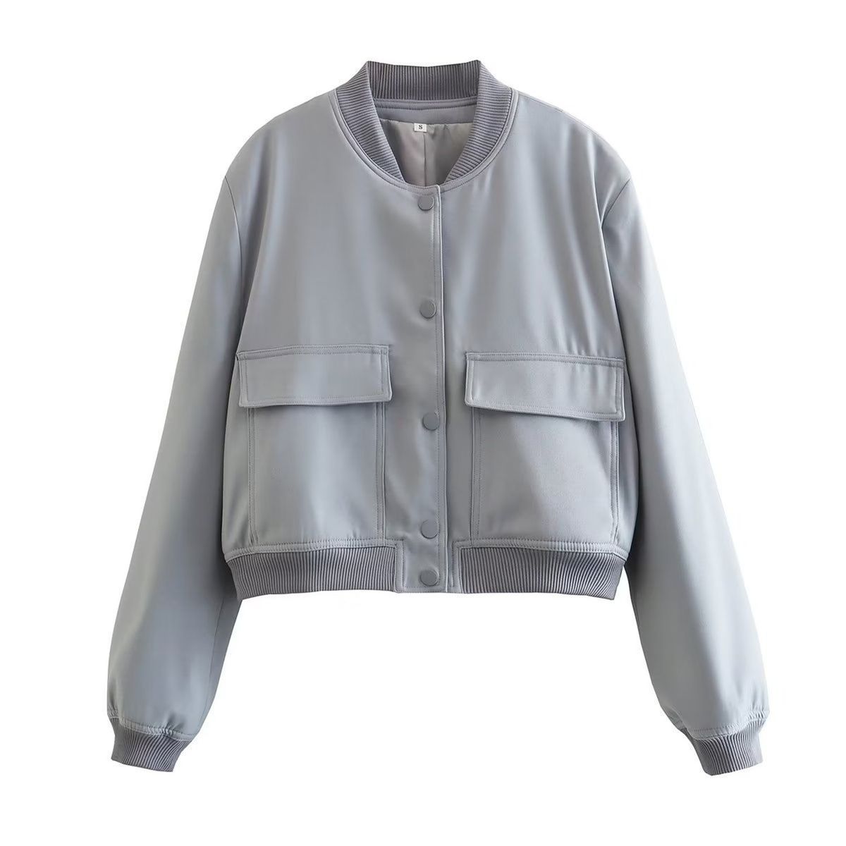 TIOZONEY - Chaqueta de mujer de primavera - Gris