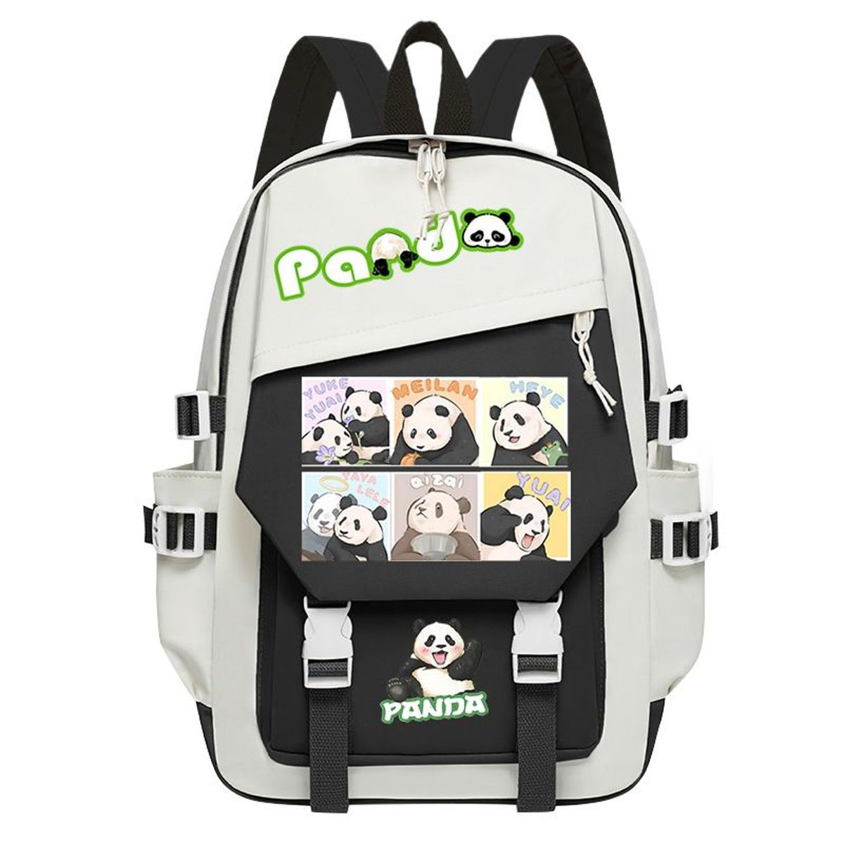 TIOZONEY - Mochila escolar panda para estudiantes