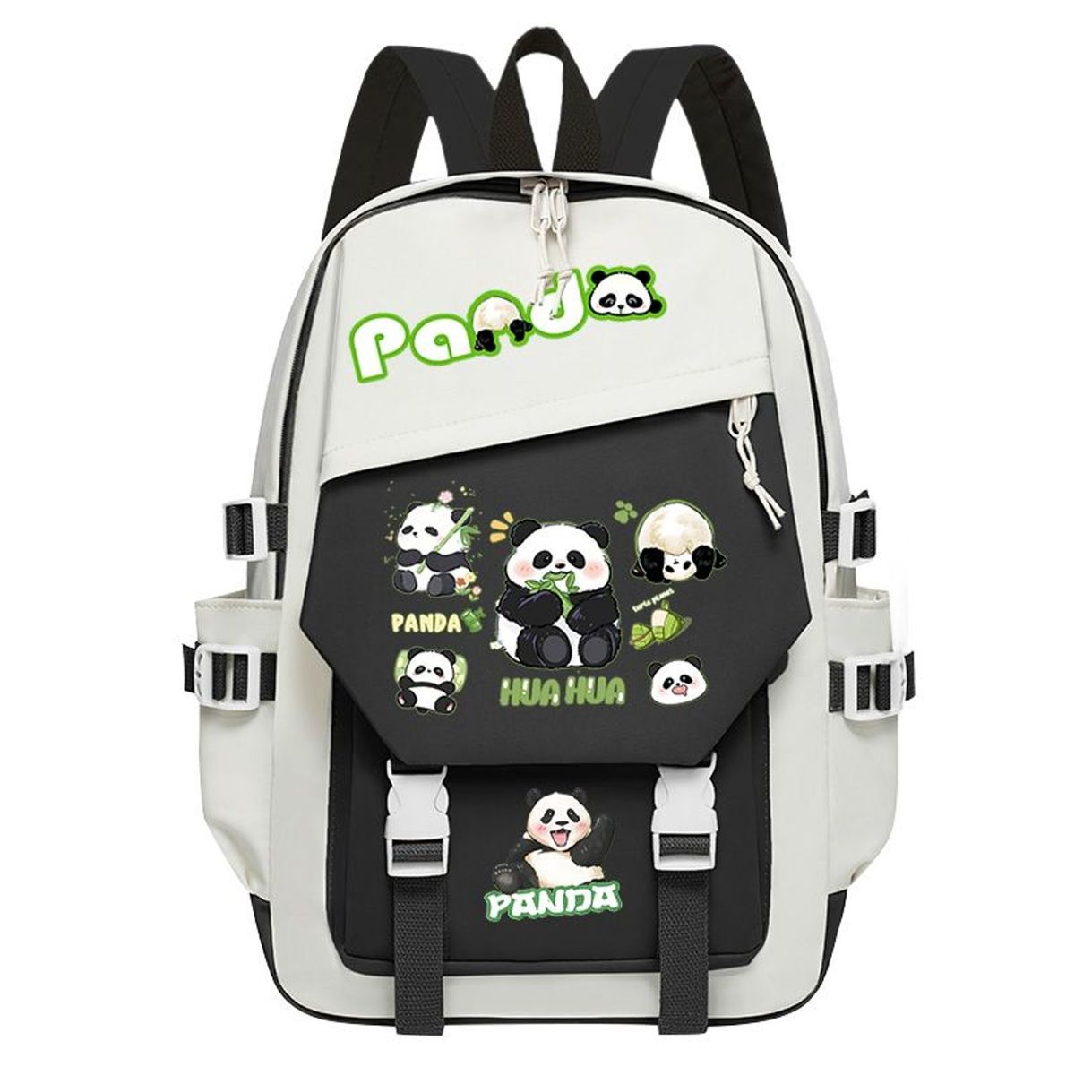 TIOZONEY - Mochila escolar panda para estudiantes